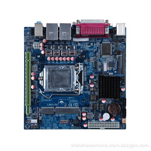 170X170MM MINI-ITX Embedded Motherboard/LGA1155 processor/Intel H61 Chipset/8xUSB/6xCOM